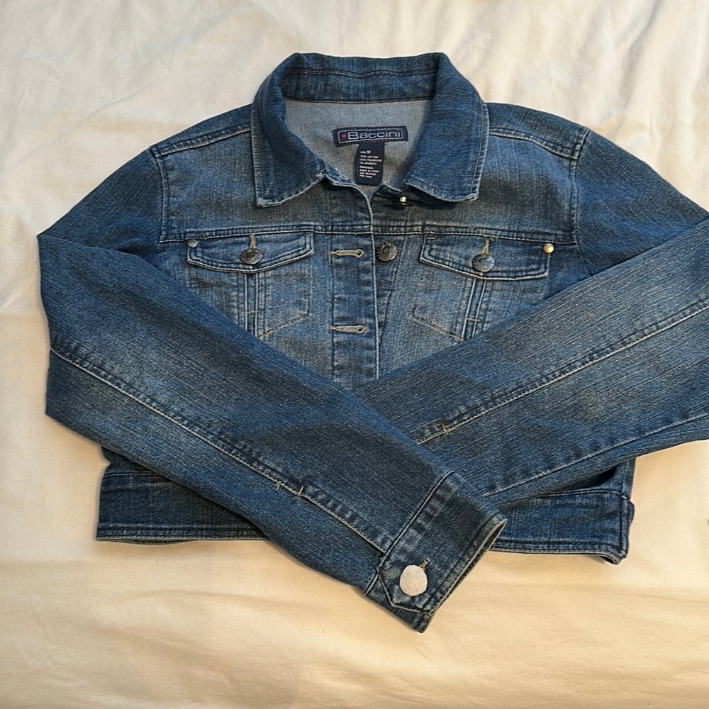 BACCINI cropped denim jacket